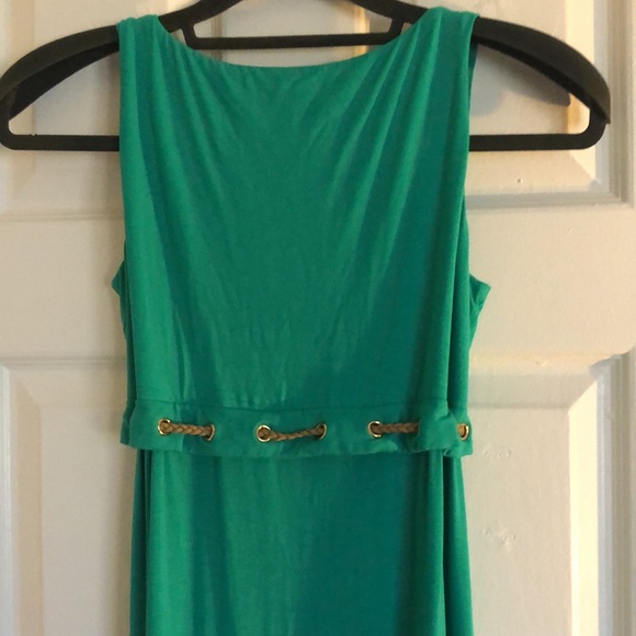 Chicos Long Maxi Dress Green Size 0 Petite - Picture 6 of 7